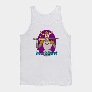 Need a Hero? Fantasy RPG Fighter Class Tank Top